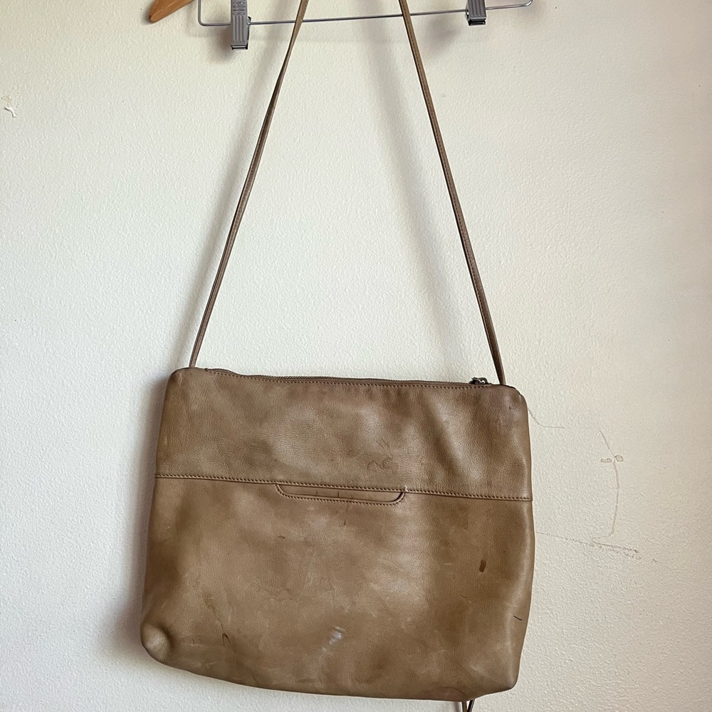 Hobo leather Tan Leather Shoulder Bag